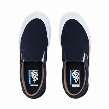 Damske Tenisky Vans Twill Slip-On Pro Modre VA93MJAKI